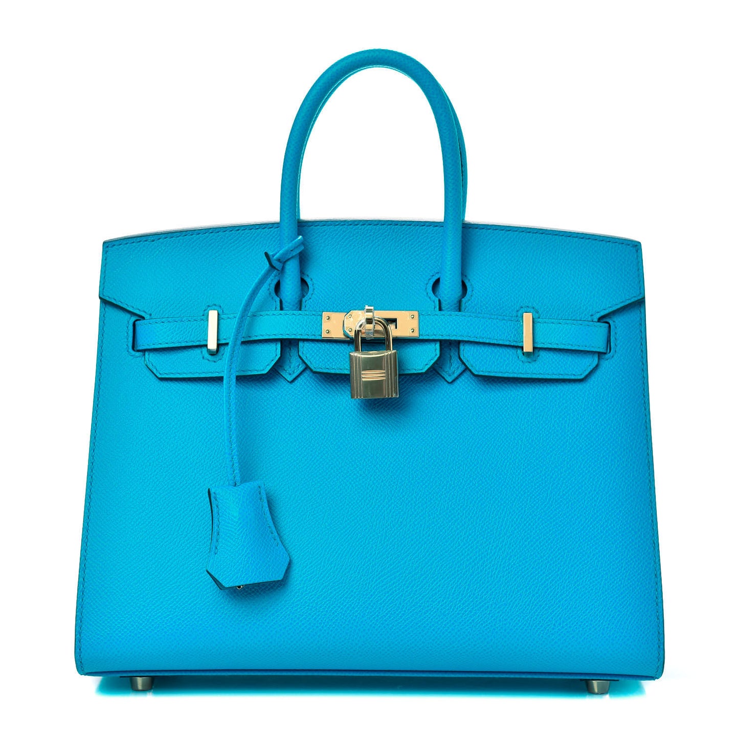 Epsom Birkin Sellier 25 Bleu Frida