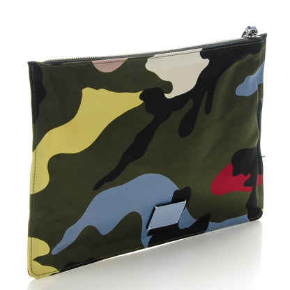 Valentino Garavani Nylon Camouflage Medium Zip Pouch Multicolor 3 of 7