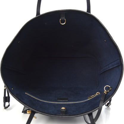 Louis Vuitton Empreinte Monogram Giant Neverfull MM Black 5 of 10