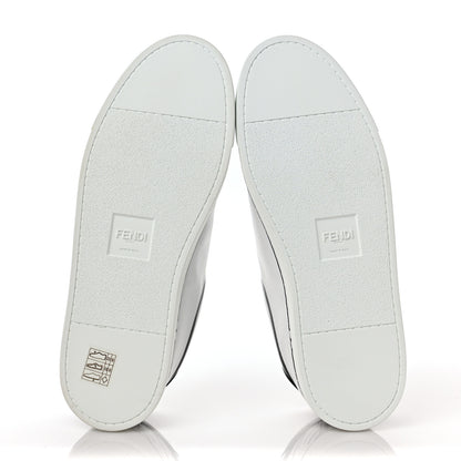 Fendi X JOSHUA VIDES Nappa Rockoclick Slip On Sneakers 38.5 Snow White Black 6 of 9