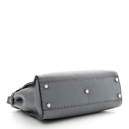 Fendi Cuoio Romano Selleria Bi-Color Medium Peekaboo Iconic Satchel Nube Bordeaux 4 of 11