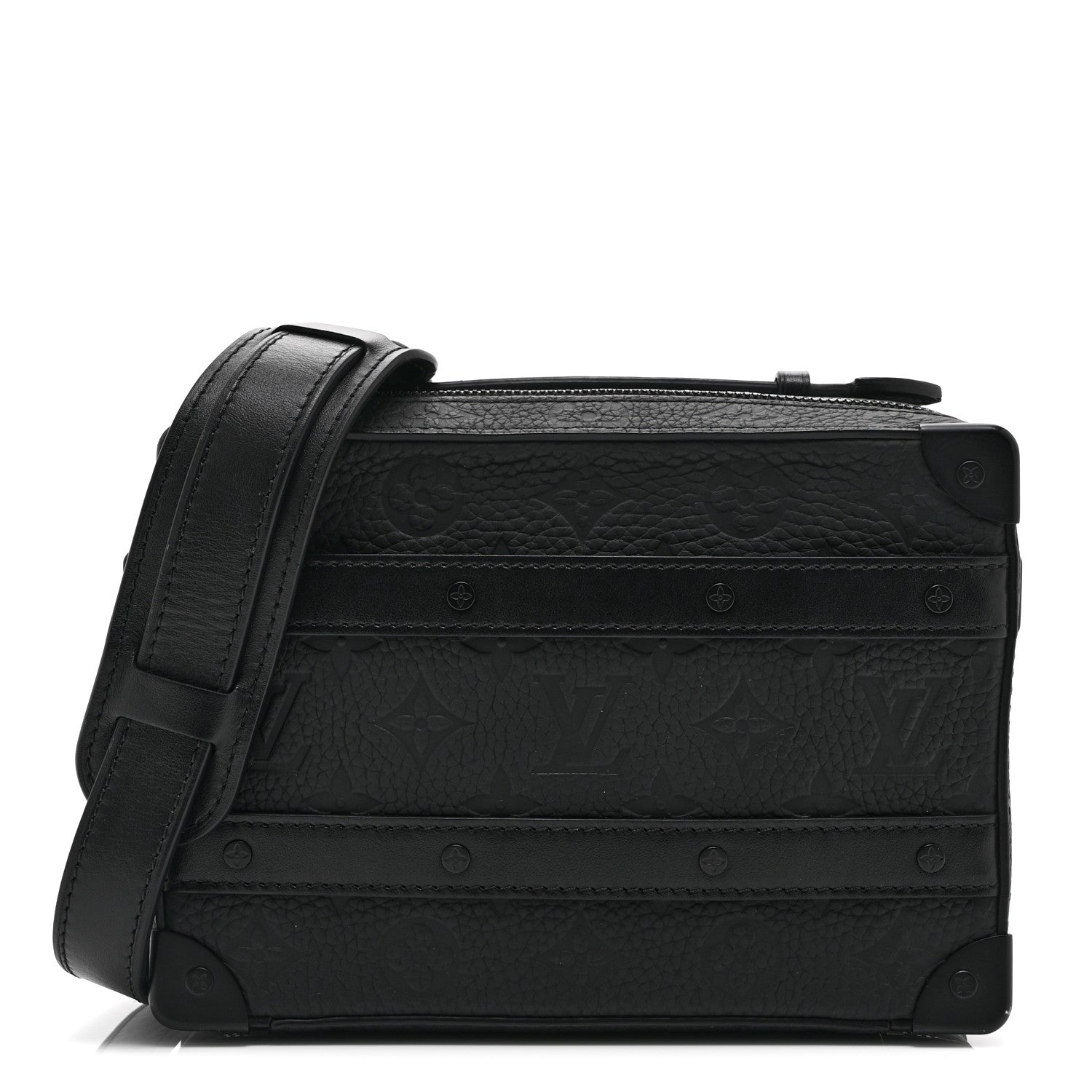 Louis Vuitton Taurillon Monogram Soft Trunk Black 1 of 9
