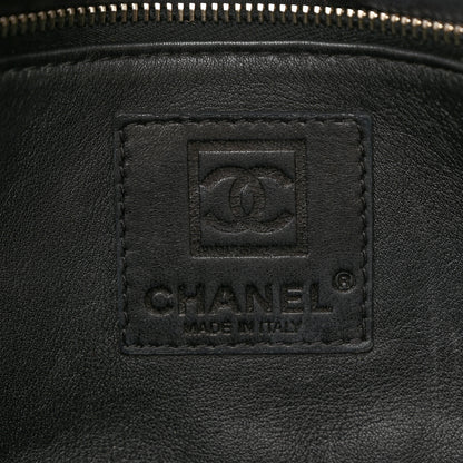 Chanel Suede Fur Quilted Flap Black 6 of 10