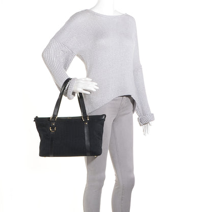 Gucci Monogram Medium Abbey Shoulder Bag Black 2 of 7