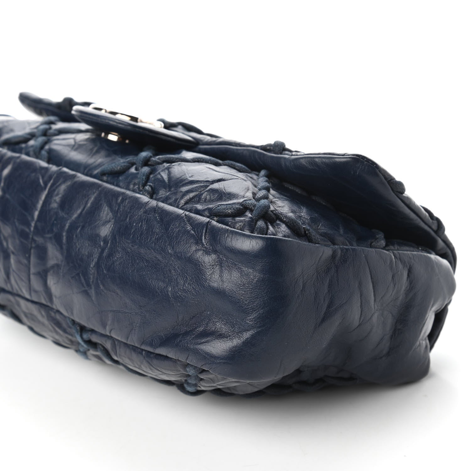 Chanel Calfskin Medium Ultra Stitch Flap Navy 7 of 10