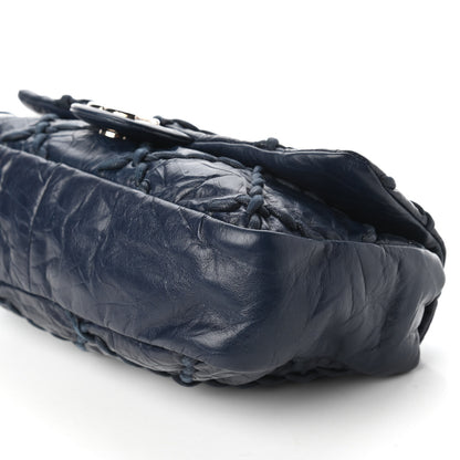 Chanel Calfskin Medium Ultra Stitch Flap Navy 7 of 10