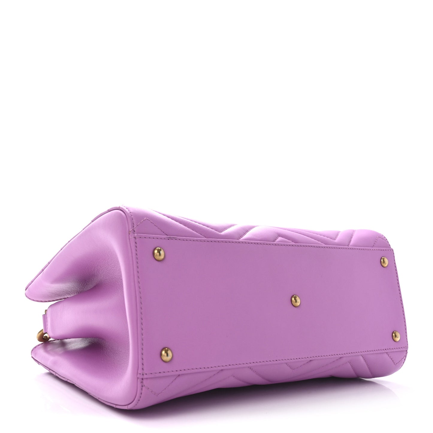 Calfskin Matelasse Small GG Marmont Tote Candy Mousse