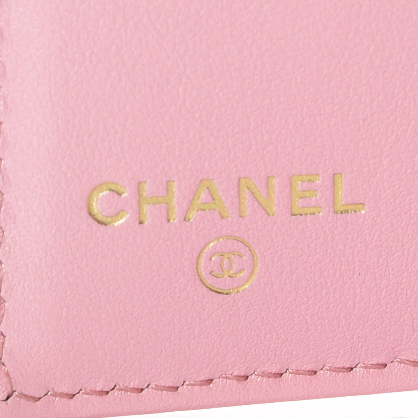 Iridescent Caviar Quilted Small Flap Wallet Rose Pink