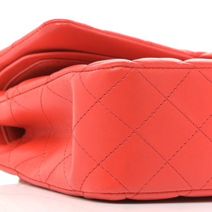 Chanel Lambskin Quilted Medium Double Flap Red 9 of 14