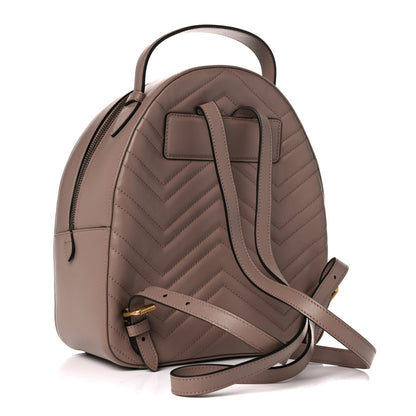 Gucci Calfskin Matelasse GG Marmont Dome Backpack Porcelain Rose 2 of 8