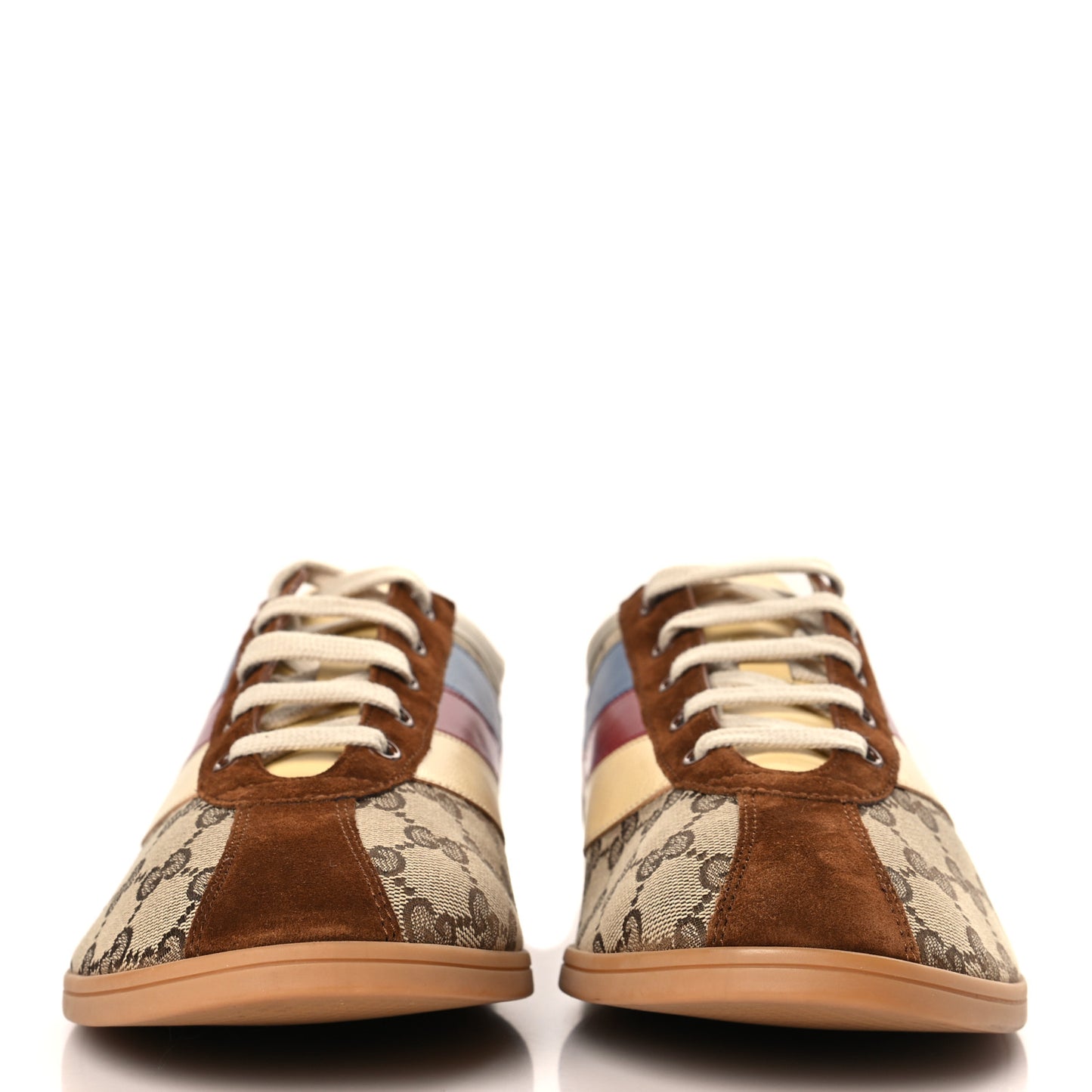 Suede Monogram Web Mens Falacer Sneakers 12 Nocciola Beige