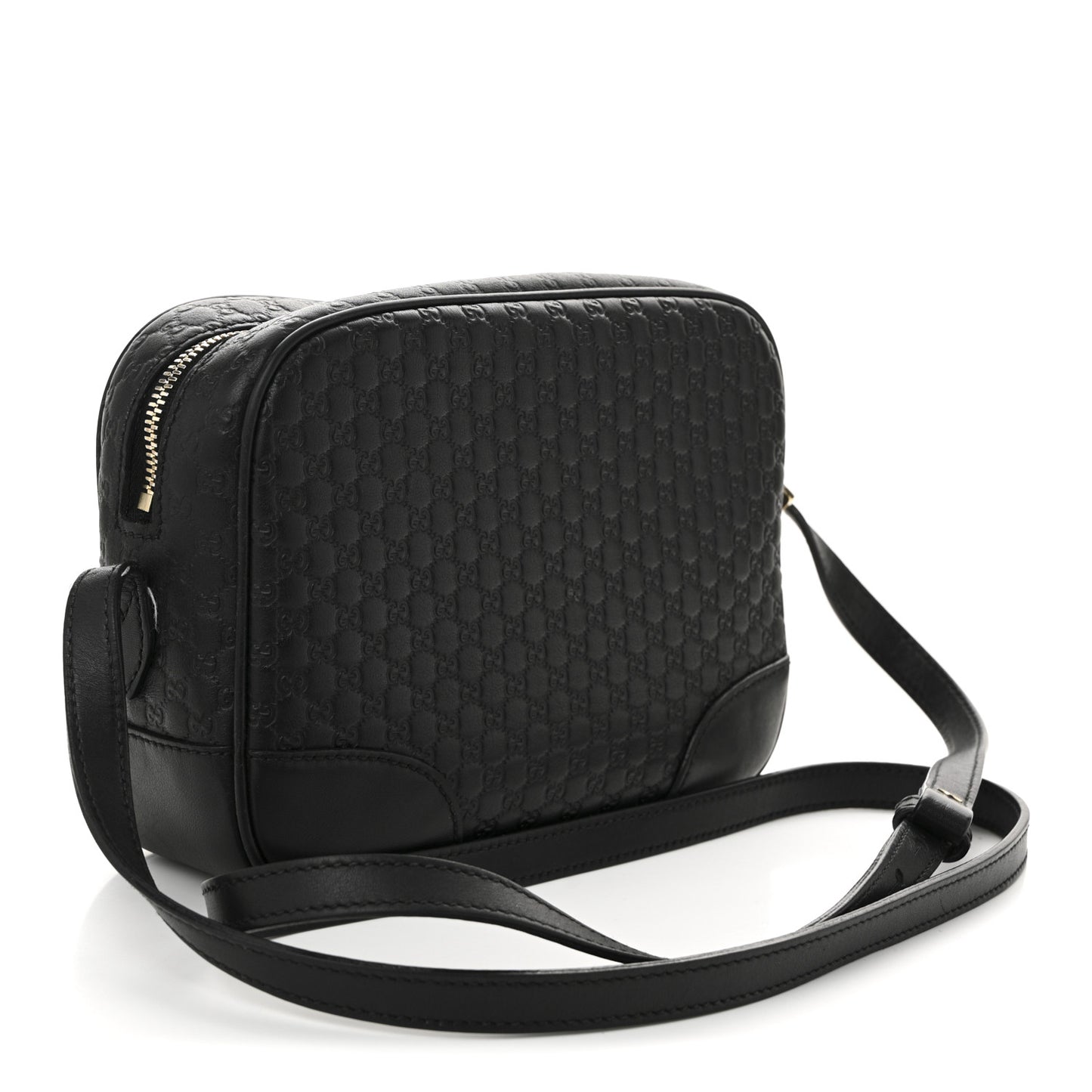 Microguccissima Mini Bree Messenger Bag Black