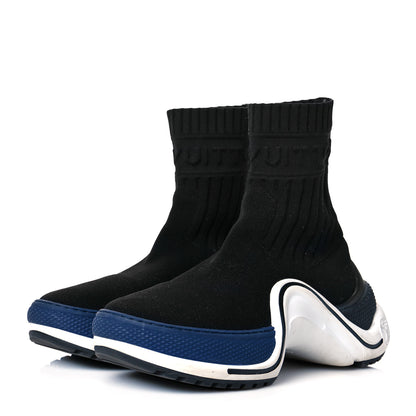Louis Vuitton Stretch Textile LV Archlight Sneaker Boots 36 Black Blue 3 of 12