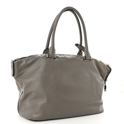 Prada City Calf Small Hand Stitched Zip Tote Calce 3 of 16