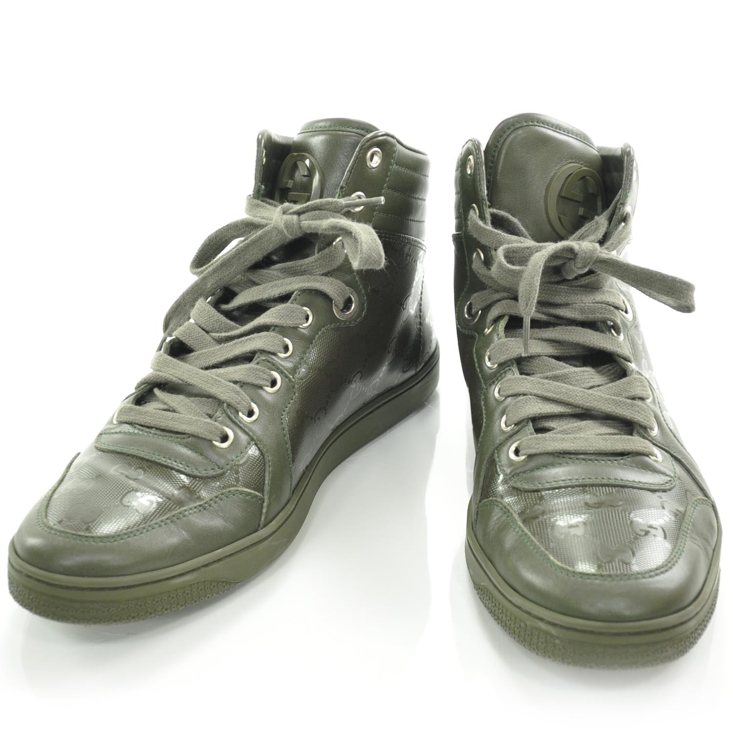 Gucci Imprime Monogram Mens Sneakers 7 Military 1 of 8
