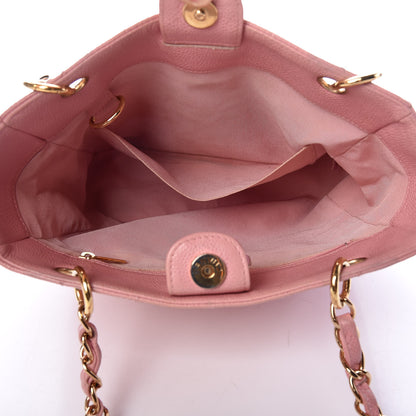 Chanel Caviar Quilted Petit Shopping Tote PST Pink 5 of 17