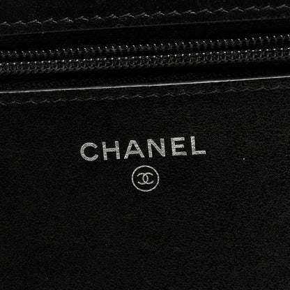Chanel Caviar Quilted Boy Wallet On Chain WOC Black 6 of 9