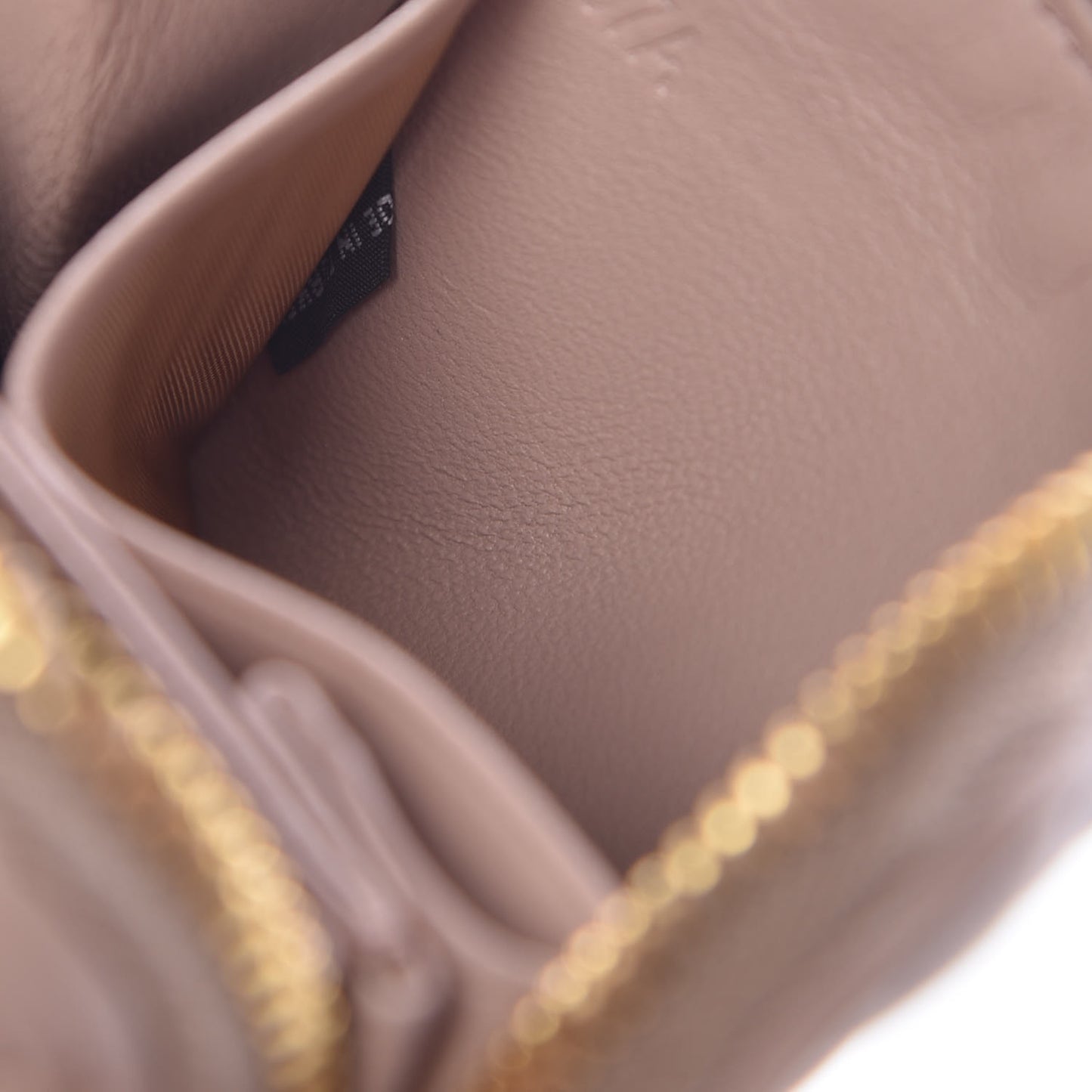 Nappa Matelasse Lux Coin Purse Cammeo