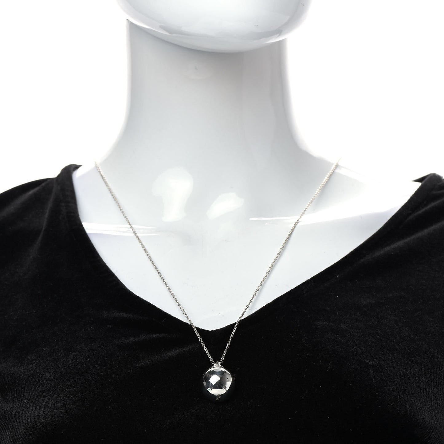 Sterling Silver 19mm HardWear Ball Pendant Necklace