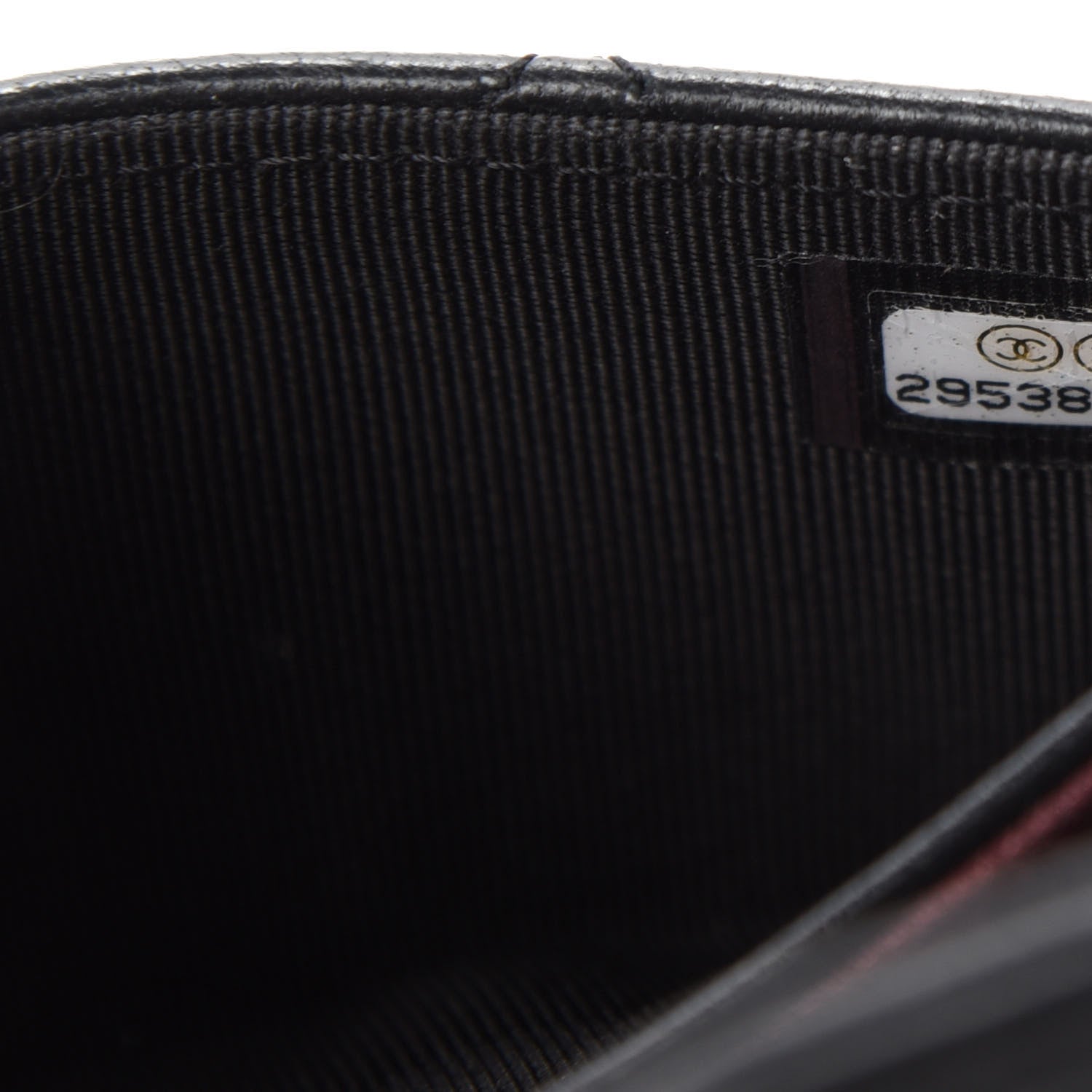 Chanel Lambskin Quilted Flap Card Holder Black 9 of 9