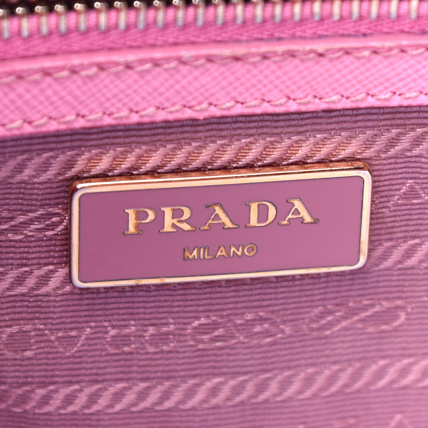 Prada Saffiano Lux Mini Galleria Double Zip Tote Begonia 6 of 35