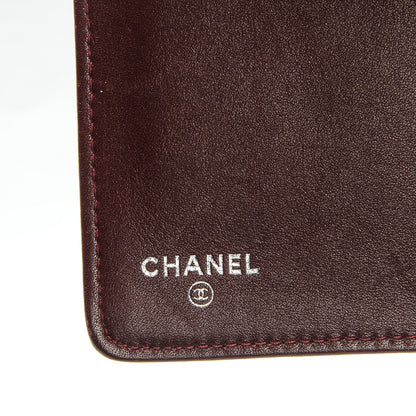 Chanel Caviar Timeless CC Yen Wallet Burgundy 6 of 11