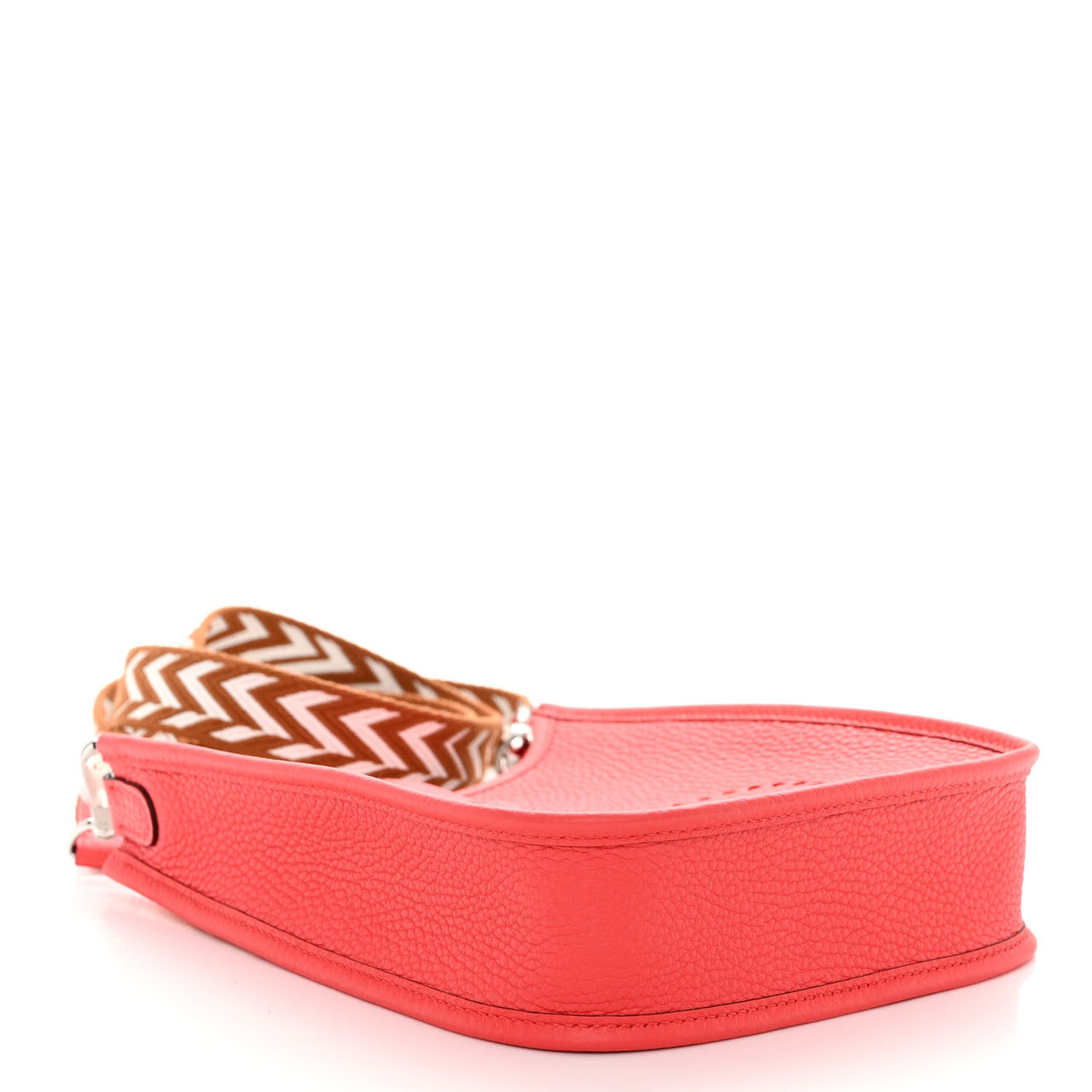 Hermes Taurillon Clemence Zigzag Sangle Evelyne TPM Rose Texas 4 of 10