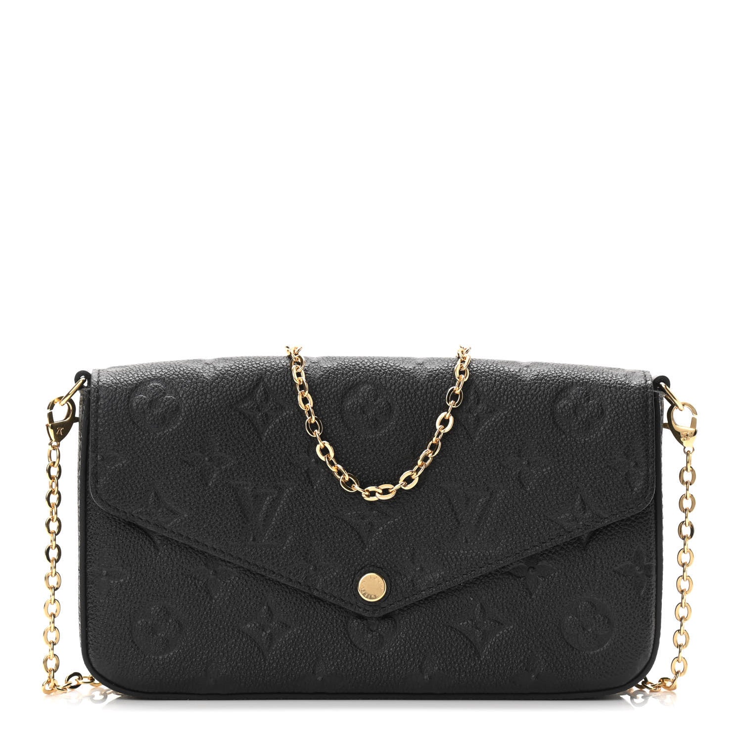 Louis Vuitton Empreinte Pochette Felicie Chain Wallet Black 3 of 11