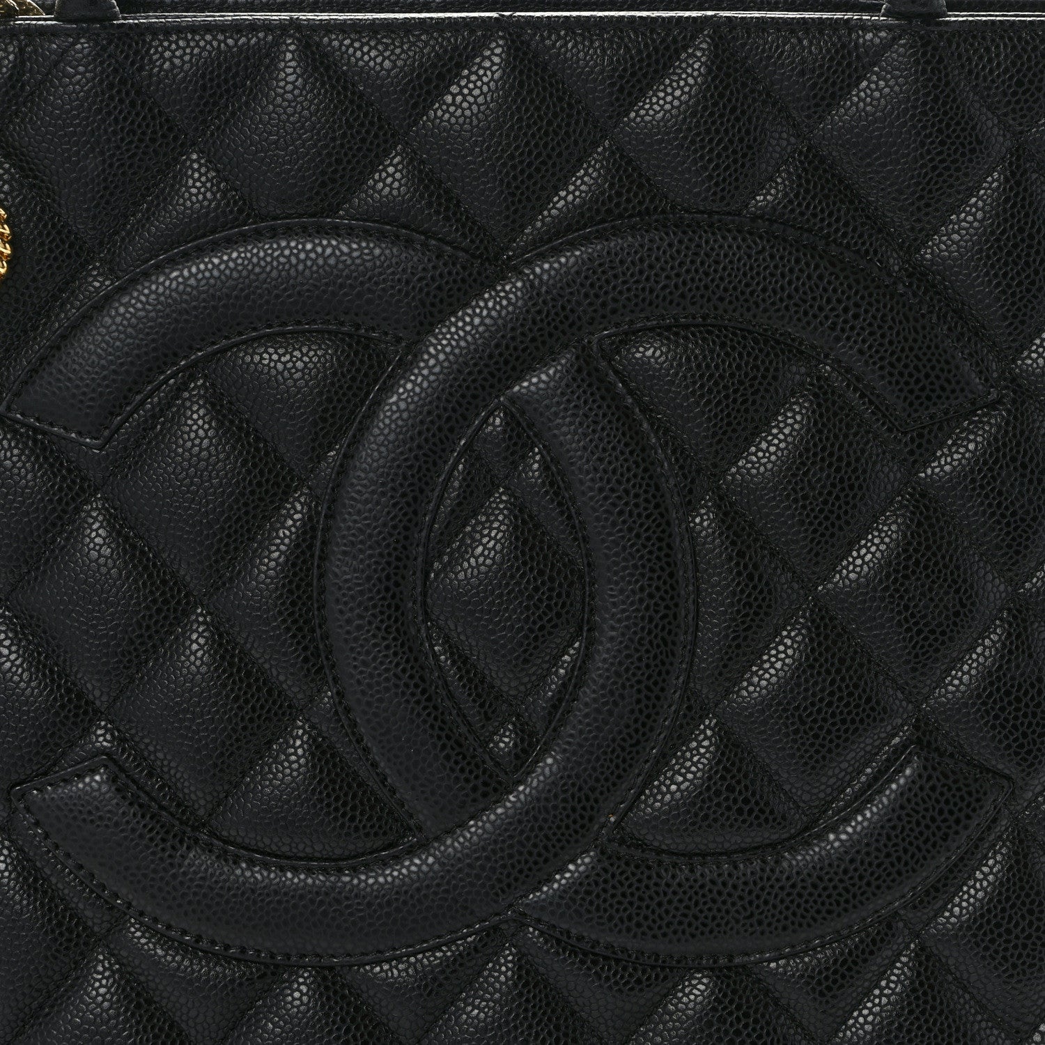 Chanel Caviar Quilted Medallion Tote Black 8 of 14