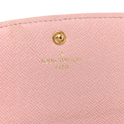 Louis Vuitton Damier Azur Emilie Wallet Rose Ballerine 6 of 8