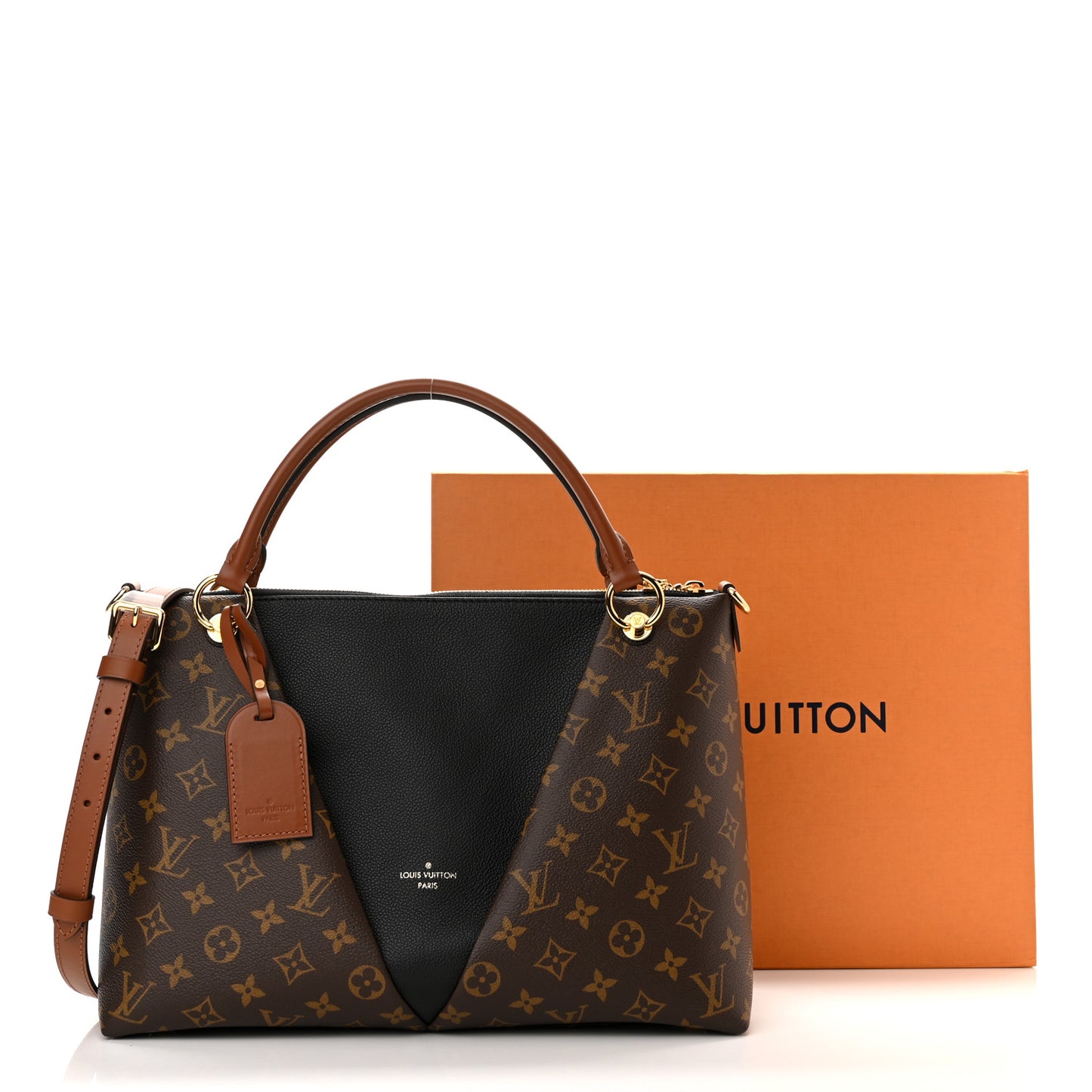 Monogram V Tote MM Black