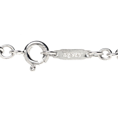 Tiffany Sterling Silver Large Fleur De Lis Key Pendant Necklace 5 of 5