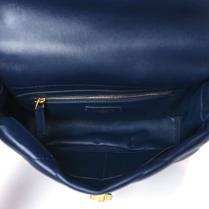 Valentino Garavani Nappa Large Roman Stud Shoulder Bag Marine 5 of 8