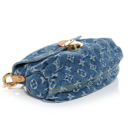 Louis Vuitton Monogram Denim Mini Pleaty Blue 4 of 8