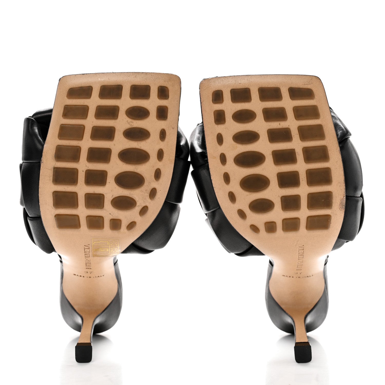 Bottega Veneta Nappa Maxi Intrecciato Lido Mule Sandals 37 Black 5 of 10