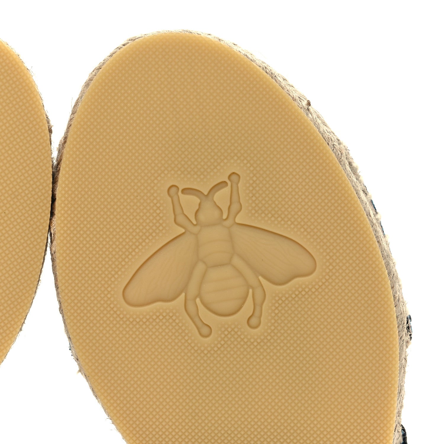 Gucci Monogram Multicolor Criss Cross Espadrille Sandals 35.5 Light Blue 8 of 11