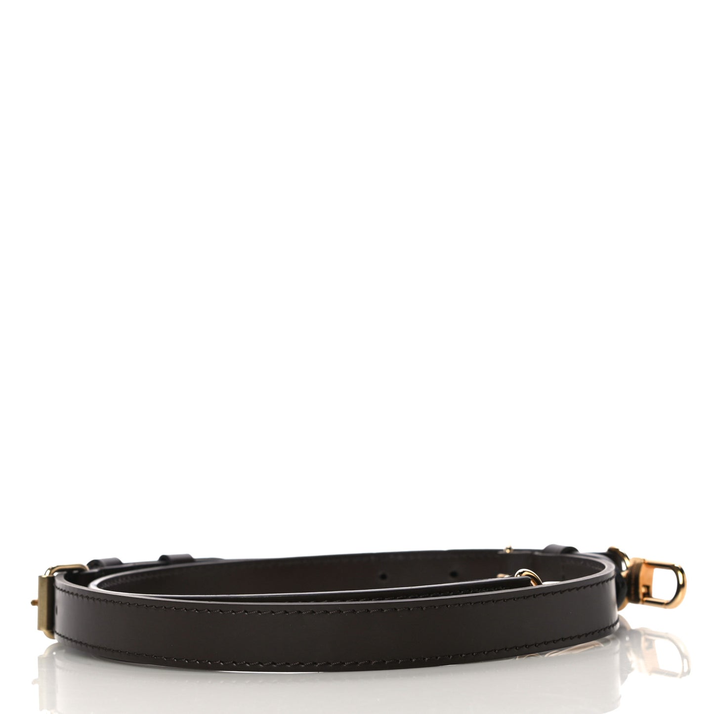 Calfskin Adjustable Speedy Bandouliere Shoulder Strap Brown