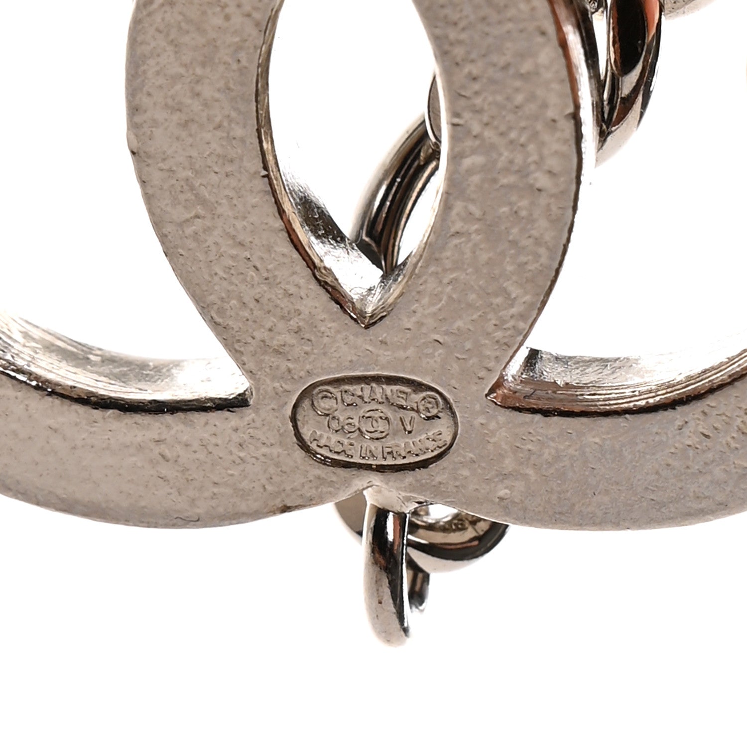 Chanel Enamel CC Chain Logo Belt Silver Black 4 of 4