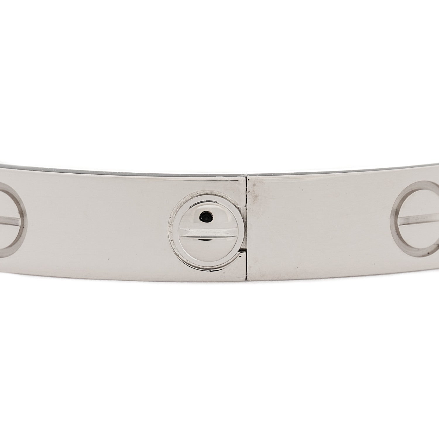 Cartier 18K White Gold LOVE Bracelet 15 6 of 9