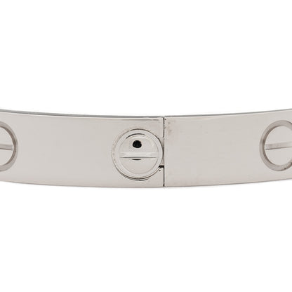 Cartier 18K White Gold LOVE Bracelet 15 6 of 9