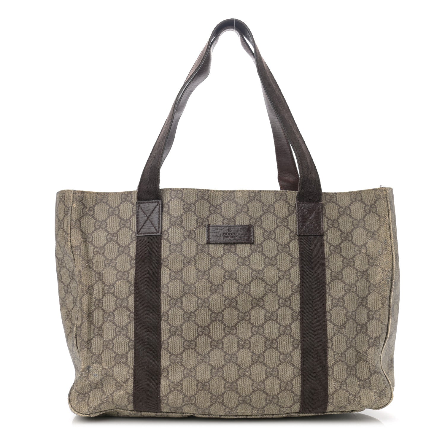 Gucci GG Plus Monogram Medium Tote Dark Brown 1 of 14
