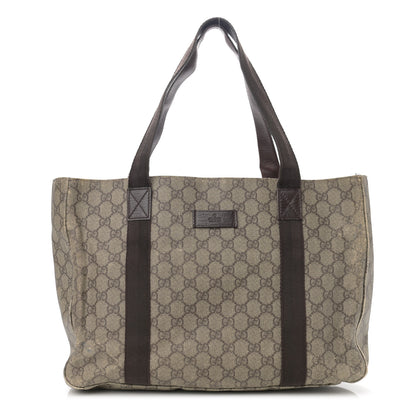 Gucci GG Plus Monogram Medium Tote Dark Brown 1 of 14