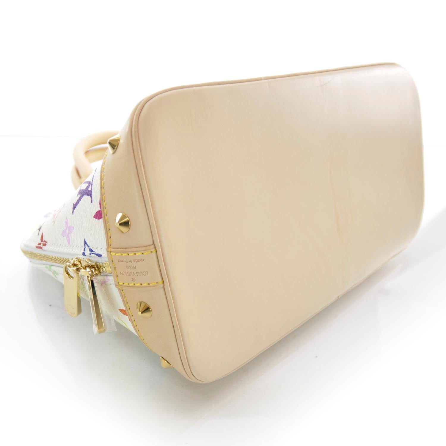 Louis Vuitton Monogram Multicolor Alma White 4 of 7