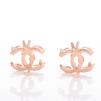 Chanel Crystal CC Earrings Pink 3 of 5