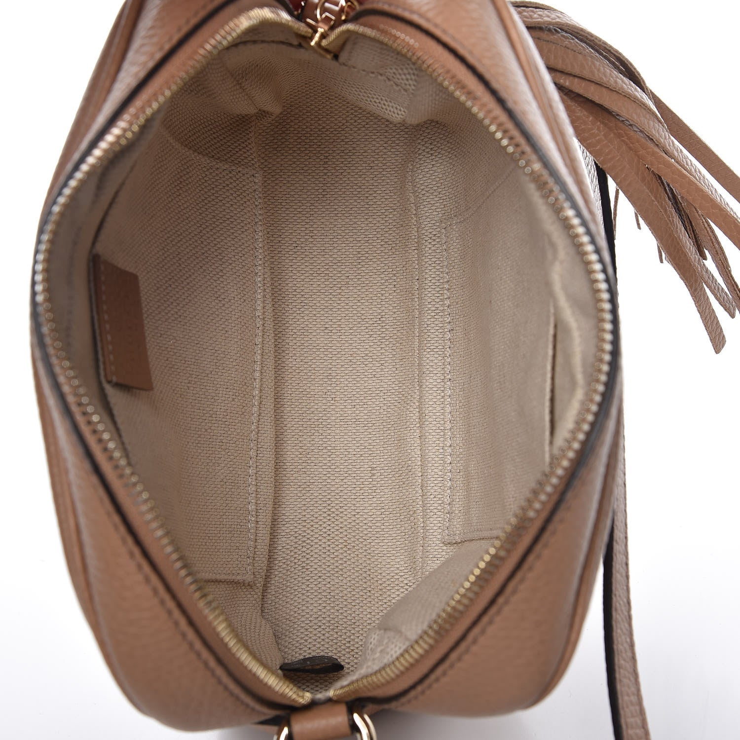 Gucci Pebbled Calfskin Small Soho Disco Bag Rose Beige 7 of 13