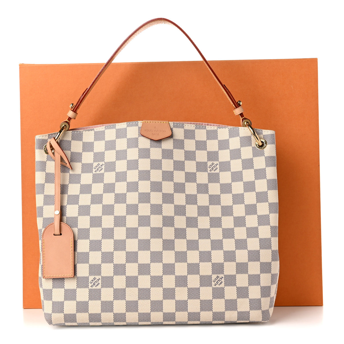 Damier Azur Graceful PM Rose Ballerine