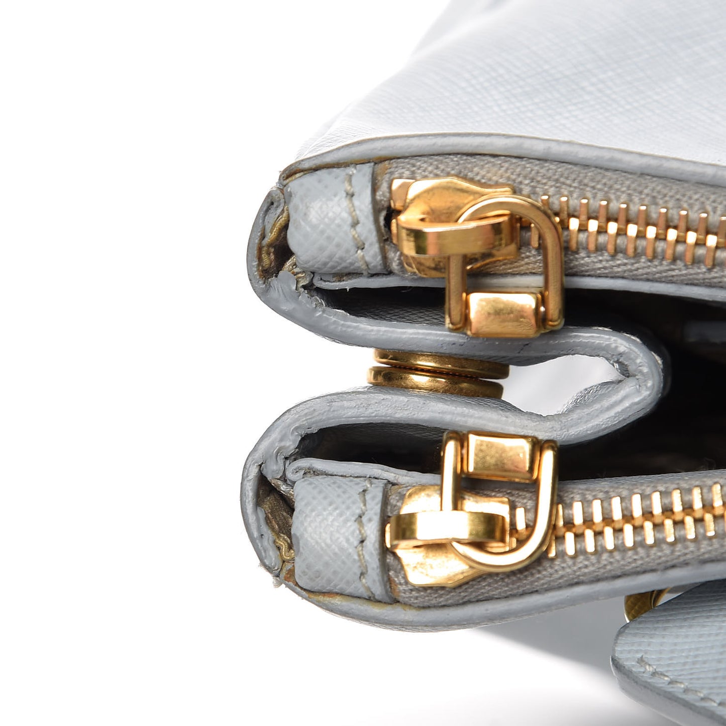 Saffiano Lux Large Galleria Double Zip Tote Lago