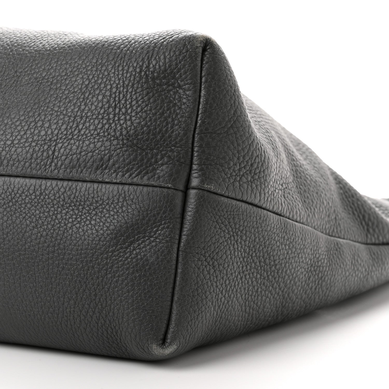 Gucci Pebbled Calfskin Medium Bamboo Tassel Tote Grey 10 of 10