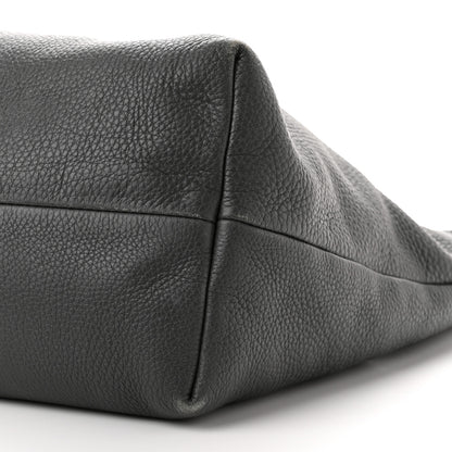 Gucci Pebbled Calfskin Medium Bamboo Tassel Tote Grey 10 of 10