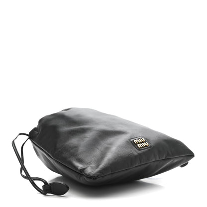 Miu Miu Nappa Pouch Black 4 of 6